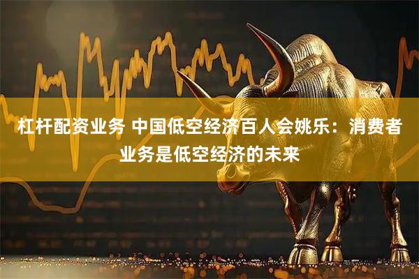 杠杆配资业务 中国低空经济百人会姚乐：消费者业务是低空经济的未来