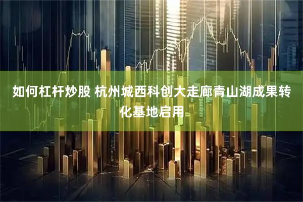 如何杠杆炒股 杭州城西科创大走廊青山湖成果转化基地启用